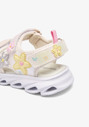 Multi Flowers Light Sandals