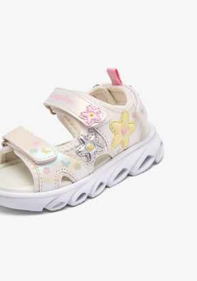 Multi Flowers Light Sandals