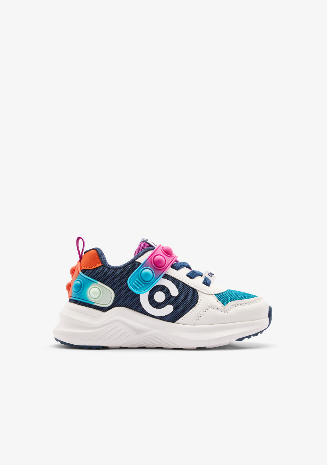 Die Marineblauen Pop-Sneakers mit Logo