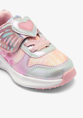 Pink Butterfly Light Sneakers