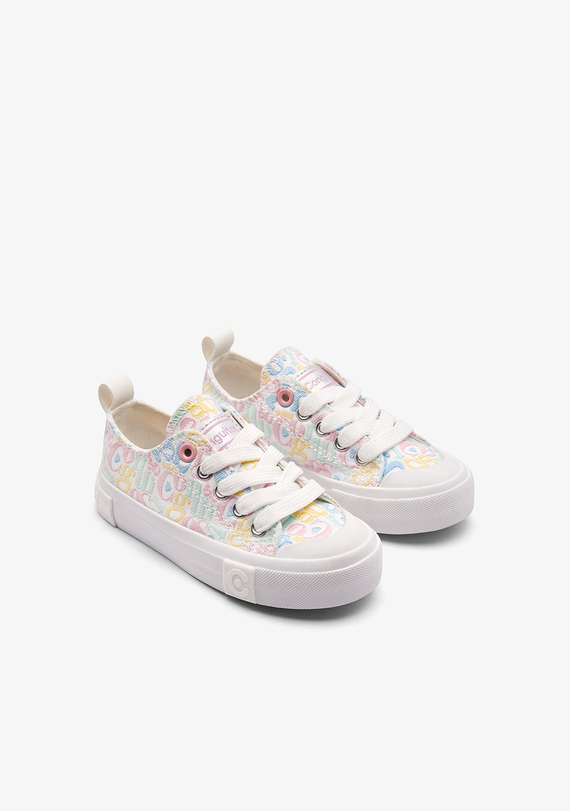 Multi Letter Low Sneakers