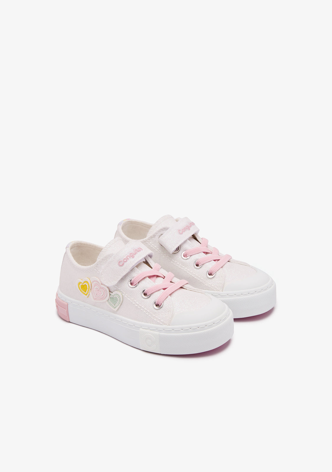 Multi Glitter Hearts Sneakers