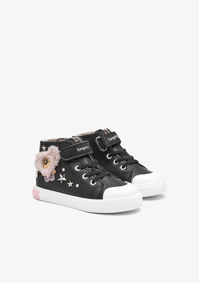 Sneakers alte nere con stelle
