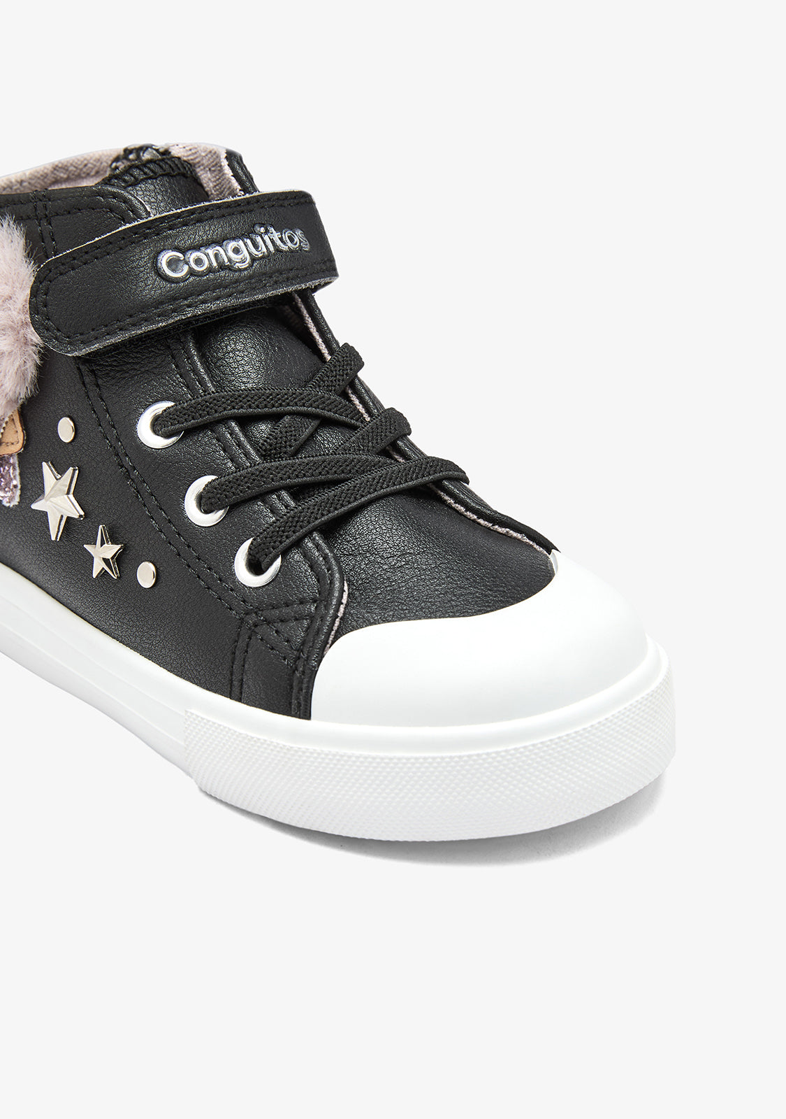 Sneakers alte nere con stelle