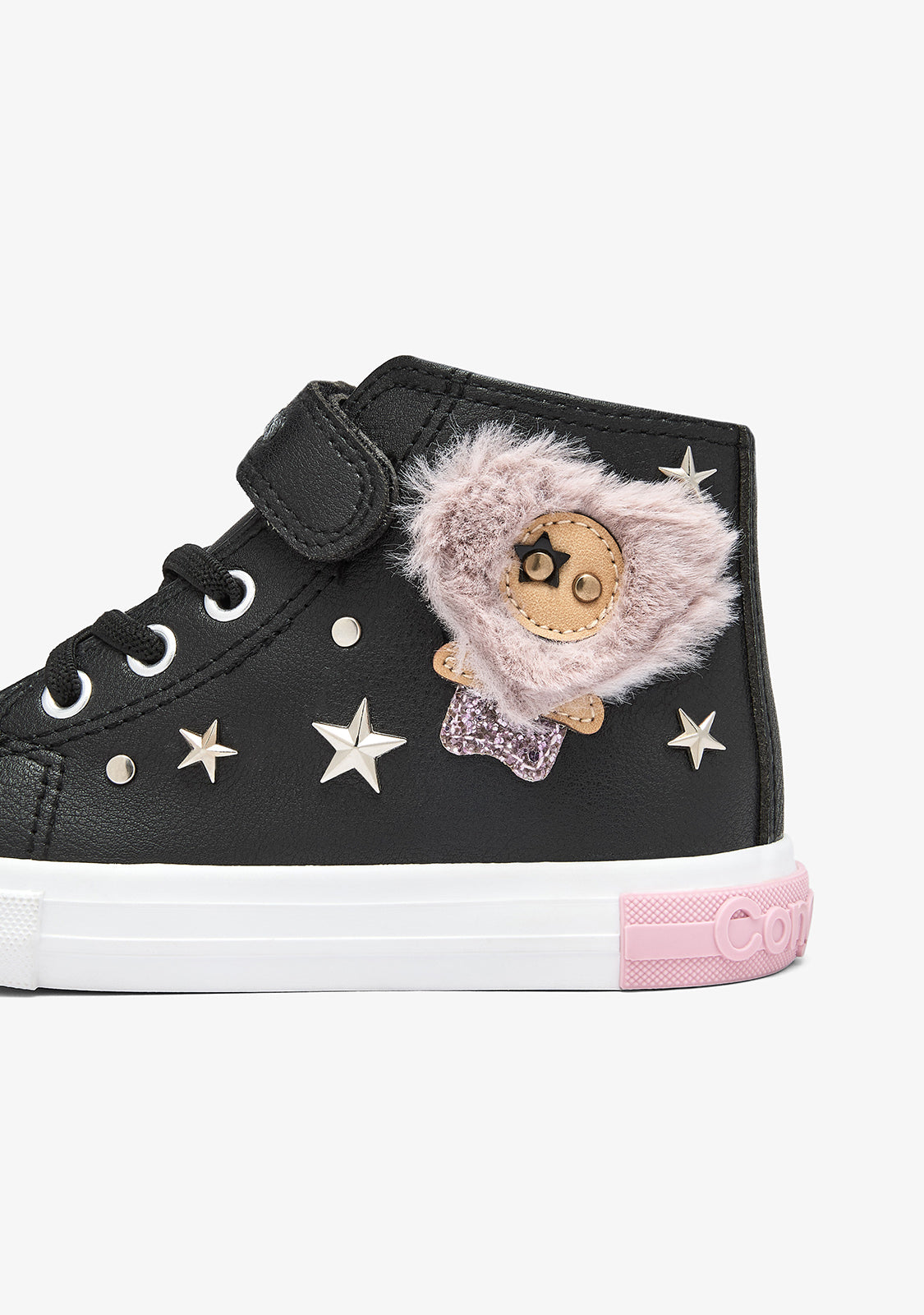 Sneakers alte nere con stelle