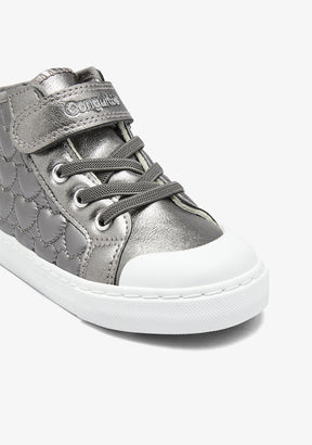 Sneakers Alte Color Piombo con Cuori