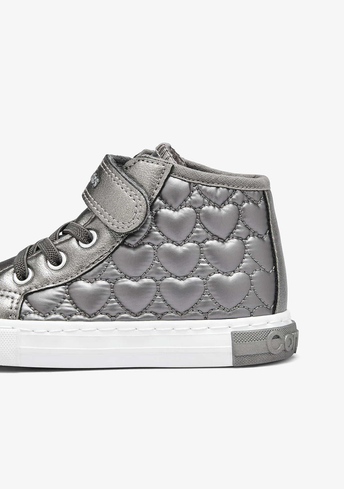 Sneakers Alte Color Piombo con Cuori
