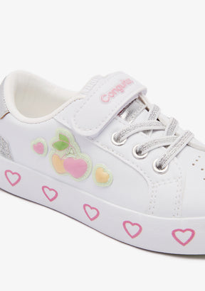 Zapatillas Blancas Glow Cerezas