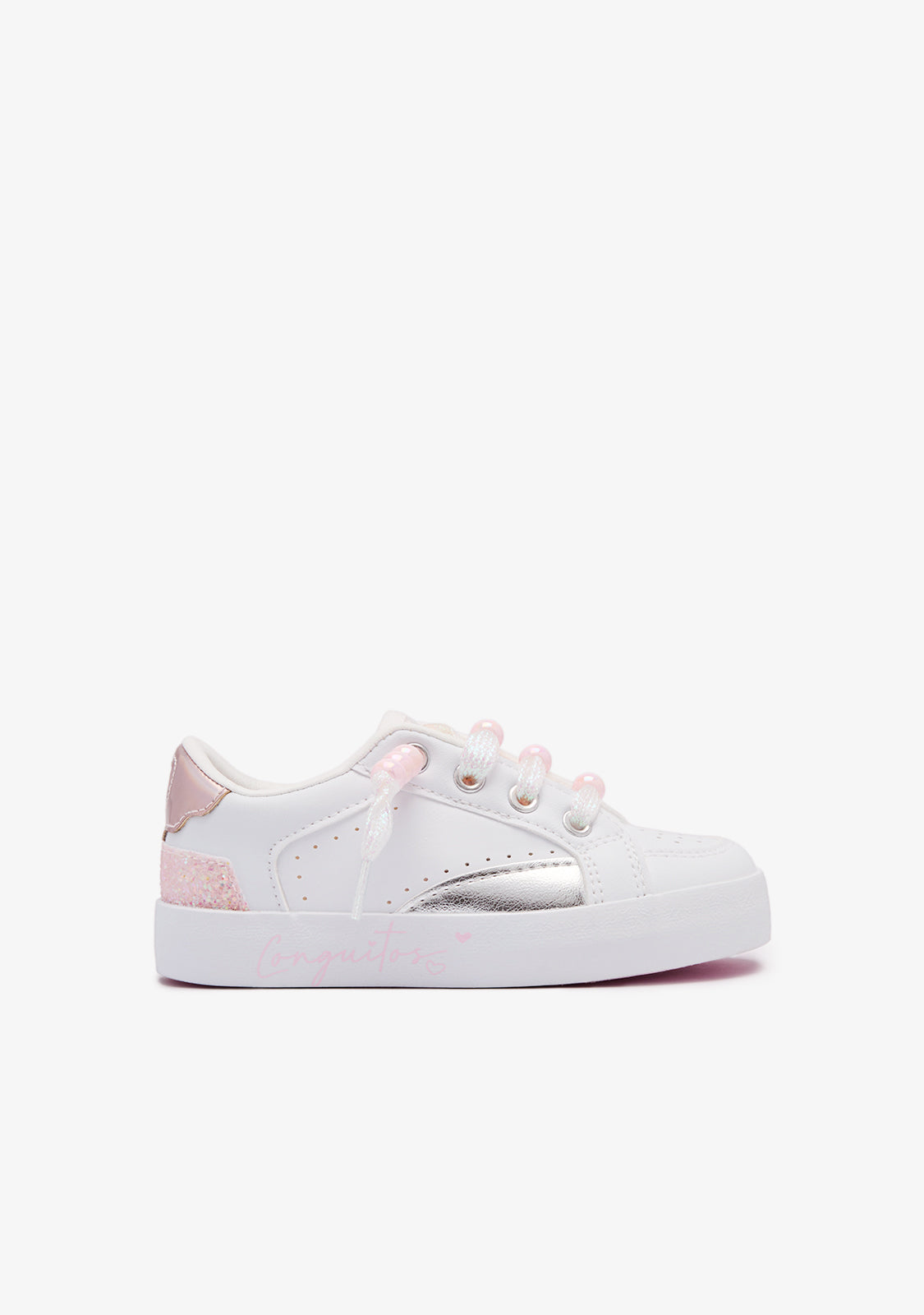 White Glow Heart Sneakers