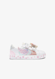 Weiße Einhorn-Leucht-Sneaker