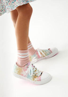 Multi Stars Glow Sneakers