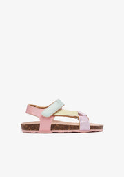 Multi Rainbow Strips Bio Sandals