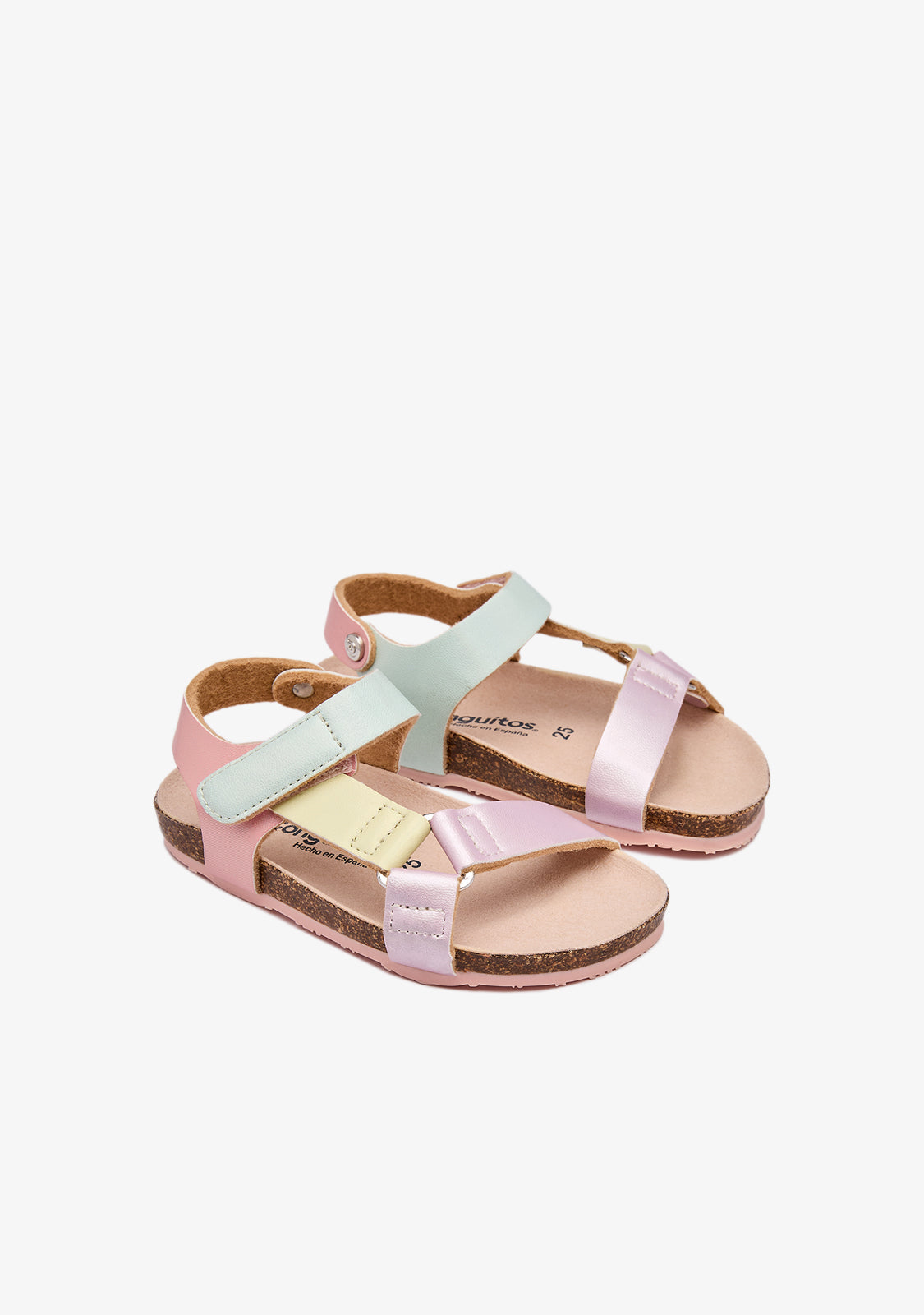 Multi Rainbow Strips Bio Sandals