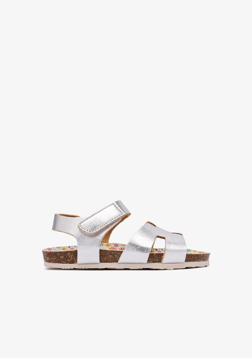 Silver Shine Strips Bio Sandals