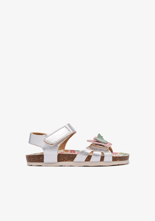Silver Shine Butterfly Bio Sandals