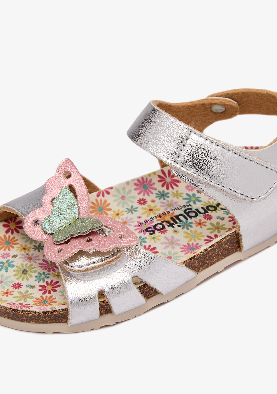 Sandalias Bio Plata Mariposa