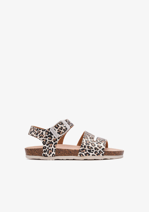 Leopard Print Straps Bio Sandals