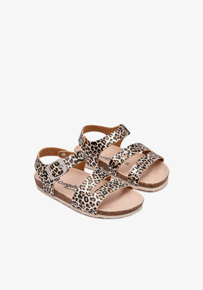 Leopard Print Straps Bio Sandals