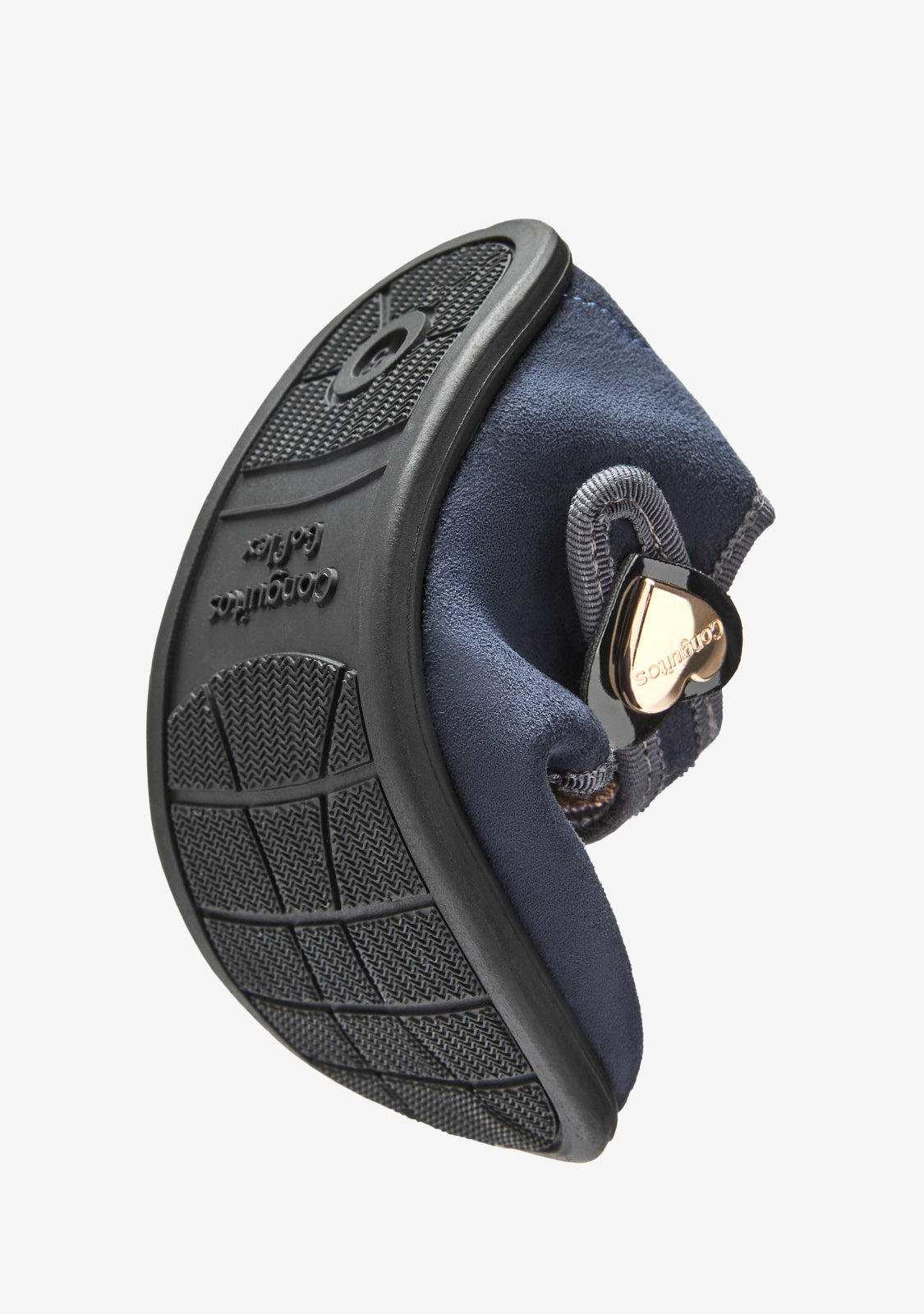 Mary Jane barefoot blu navy con cuore