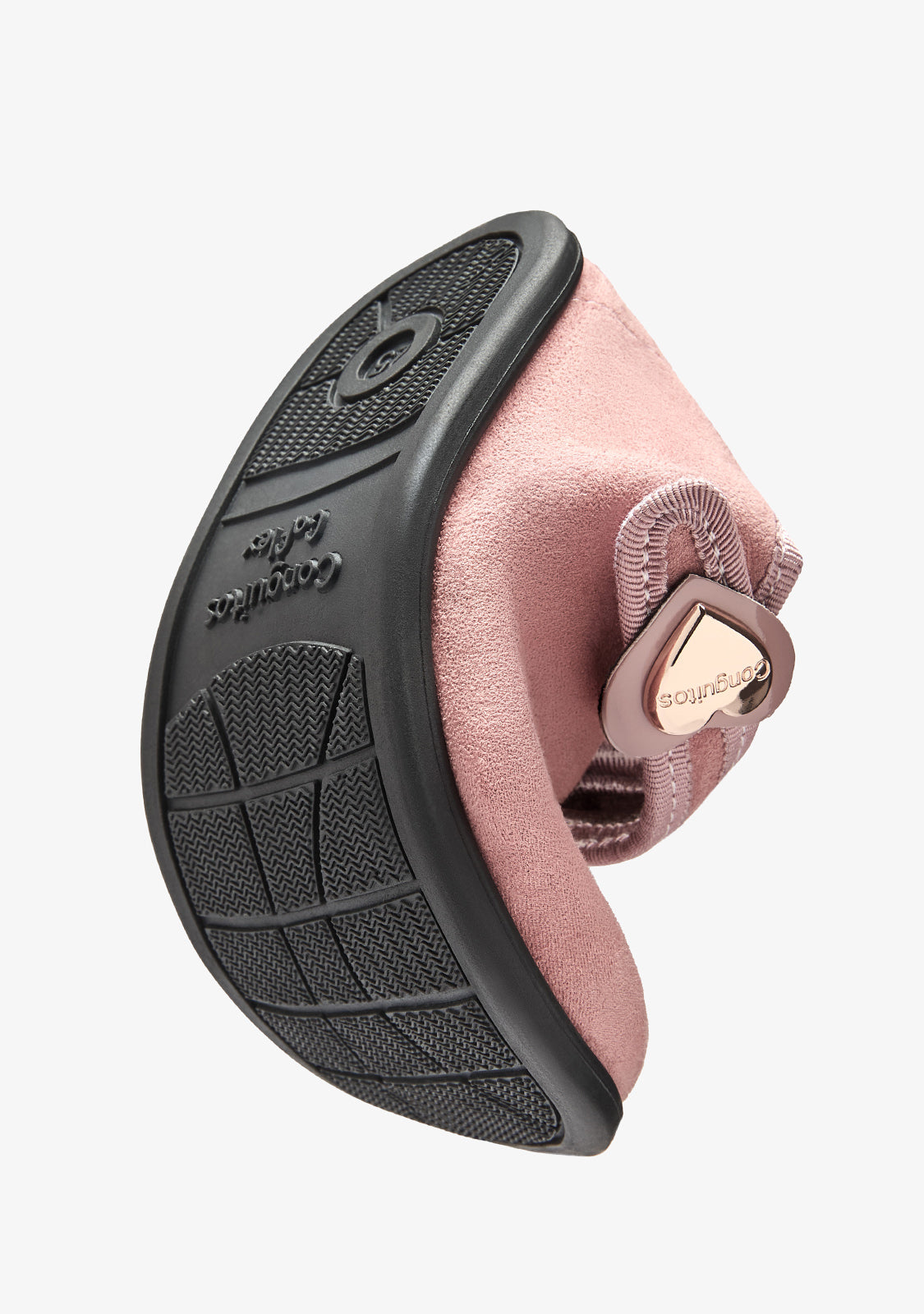 Pink Barefoot Mary Janes with Hear