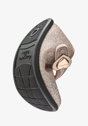 Mary Jane barefoot dorate glitterate con cuore