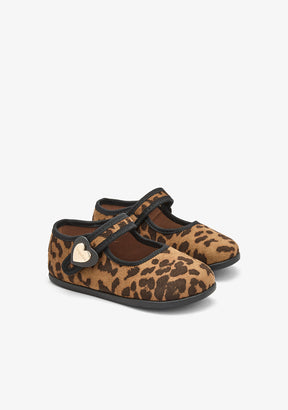 Mary Jane barefoot leopardate con cuore