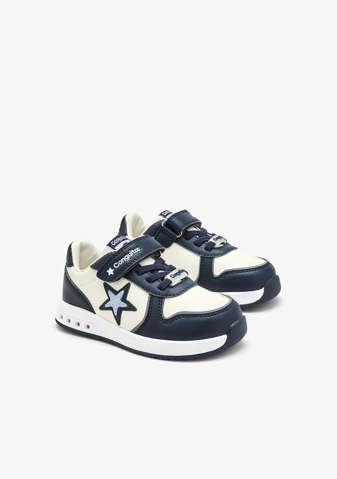 Barefoot Sneakers with light star navy
