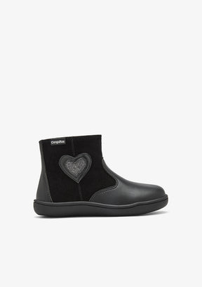 Botas Barefoot Negros Corazón