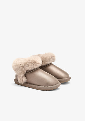 Stivaletto Australiano in Pelliccia Goflex Taupe