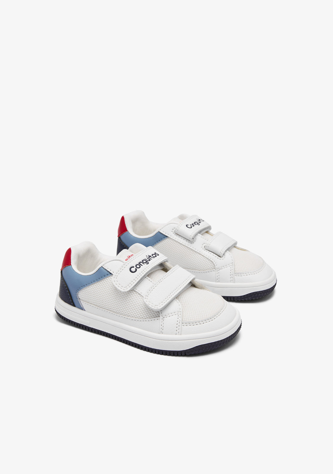 Weiß-blaue Barfuß-Goflex-Sneaker