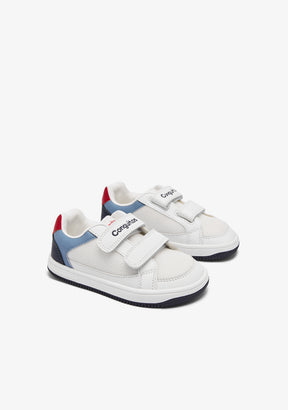 Weiß-blaue Barfuß-Goflex-Sneaker