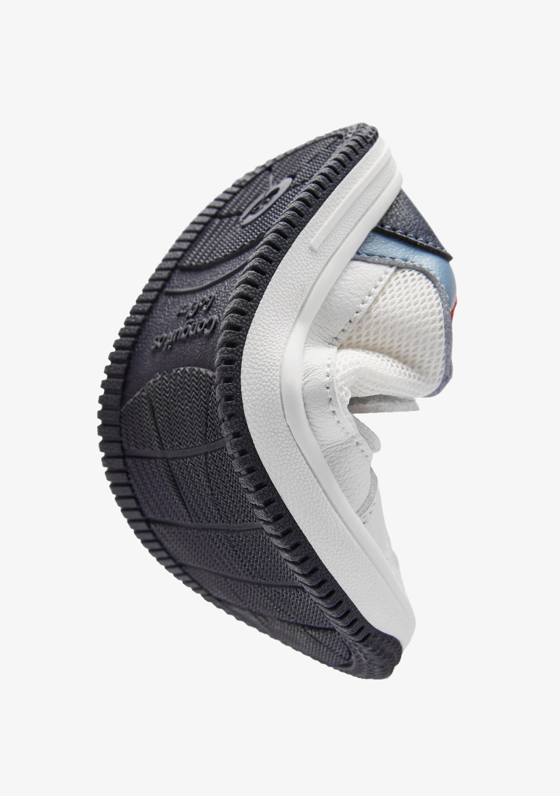 Weiß-blaue Barfuß-Goflex-Sneaker