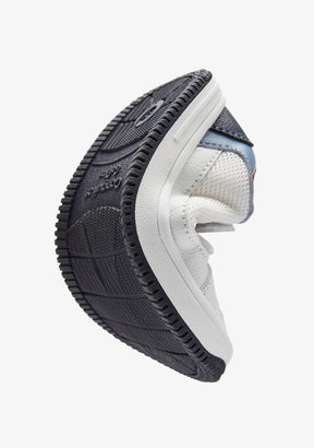 Weiß-blaue Barfuß-Goflex-Sneaker