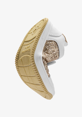 Goldglitzernde Barfuß-Goflex-Sneaker
