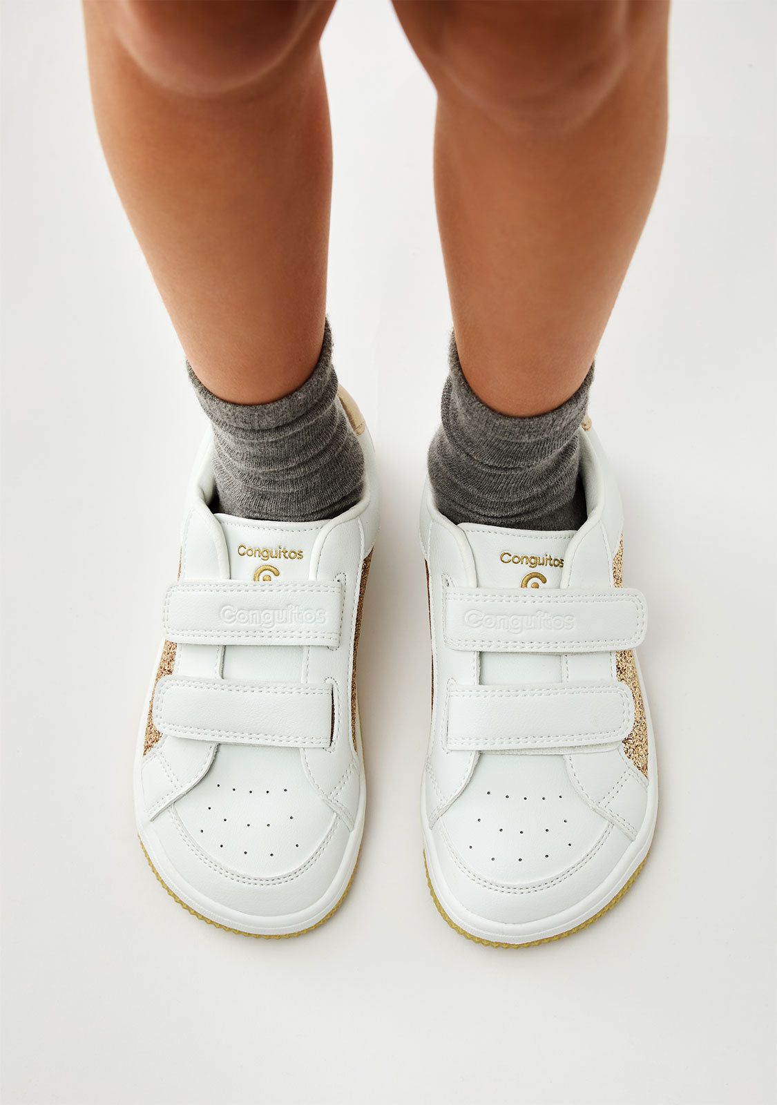 Barefoot Goflex Gold Glitter Sneakers