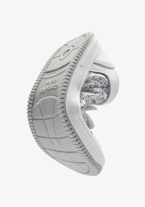 Silber glitzernde Barfuß-Goflex-Sneaker