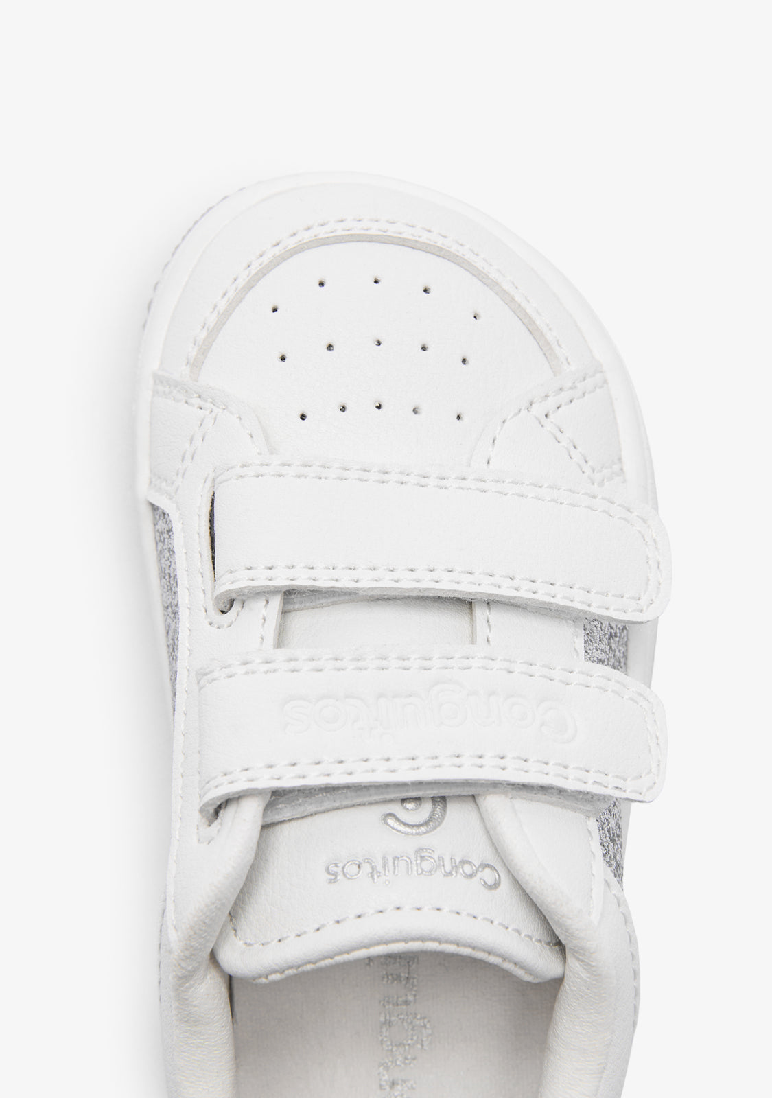 Silber glitzernde Barfuß-Goflex-Sneaker