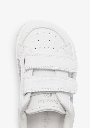 Silber glitzernde Barfuß-Goflex-Sneaker