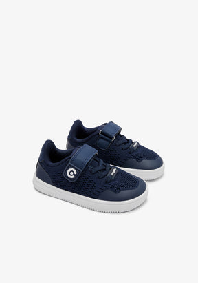 Marineblaue Barfuß-Goflex-Sneaker aus Netzstoff