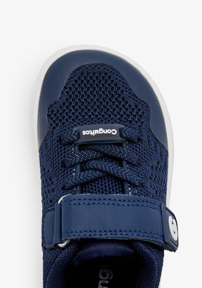 Marineblaue Barfuß-Goflex-Sneaker aus Netzstoff