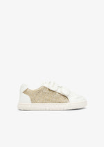 CONGUITOS ZAPATOS / SNEAKERS / TENNIS SNEAKERS GLITTER GOLD