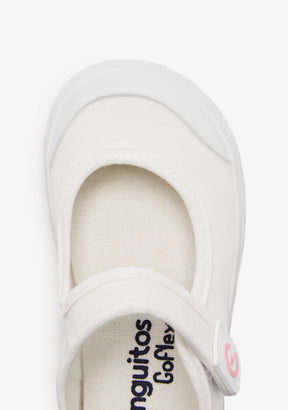 Merceditas Goflex Barefoot Lona Branca