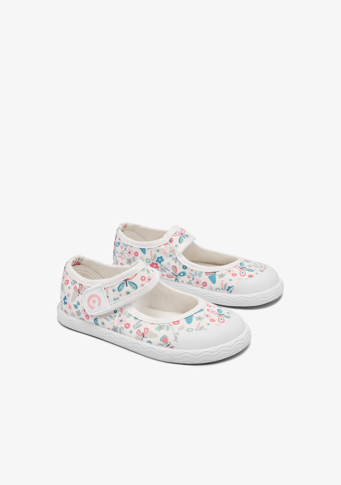 Multi Canvas Barefoot Goflex Mary Janes