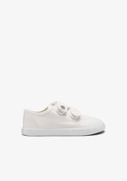 White Canvas Barefoot Goflex Sneakers
