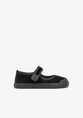 CONGUITOS ZAPATOS / MERCEDITAS Barefoot Mary Jane Velvet Black