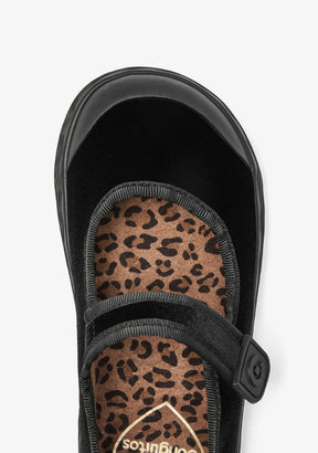 Barefoot Mary Jane Velvet Black