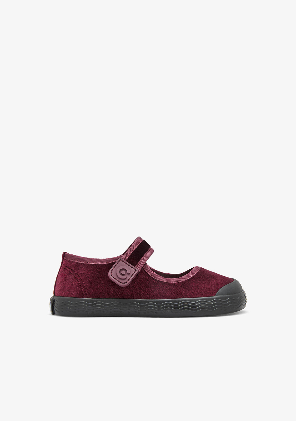 CONGUITOS ZAPATOS / MERCEDITAS Barefoot Mary Jane Velvet Burgundy