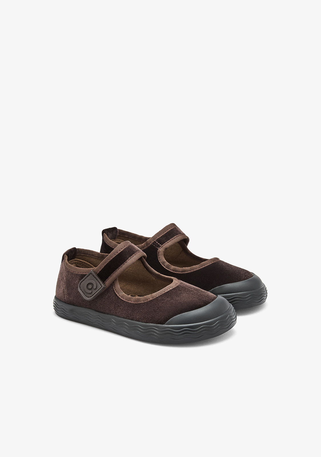 Barefoot Mary Jane Velvet Brown