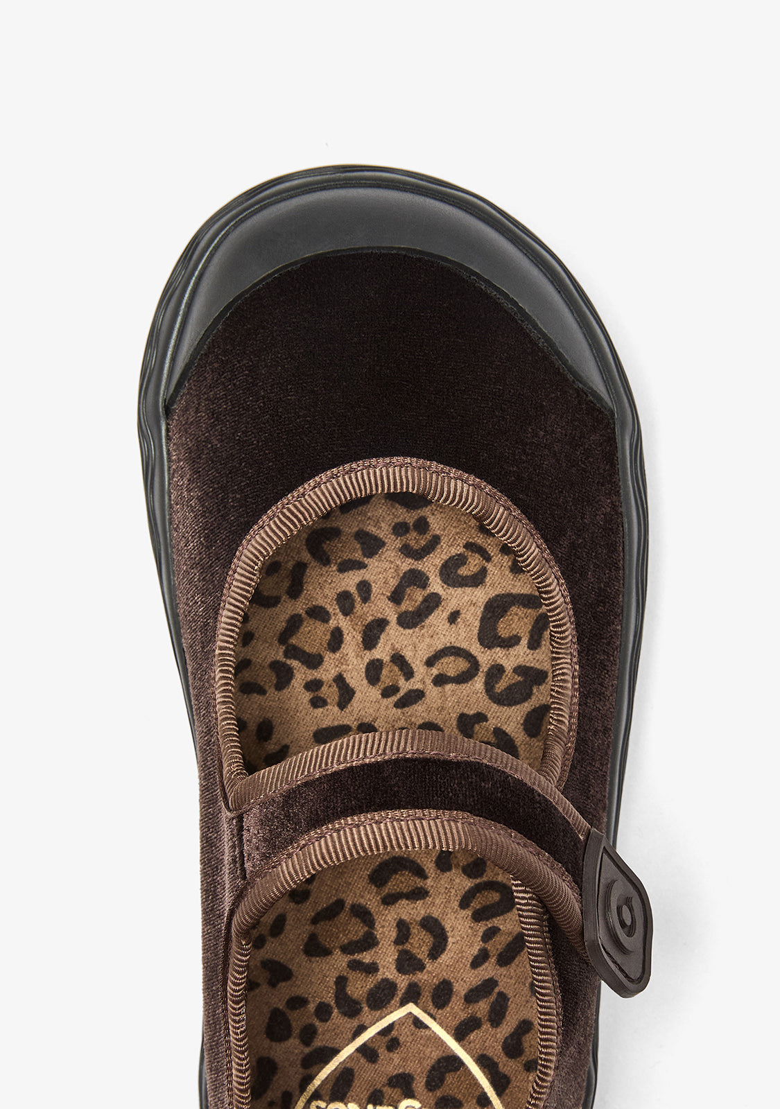 Barefoot Mary Jane Velvet Brown