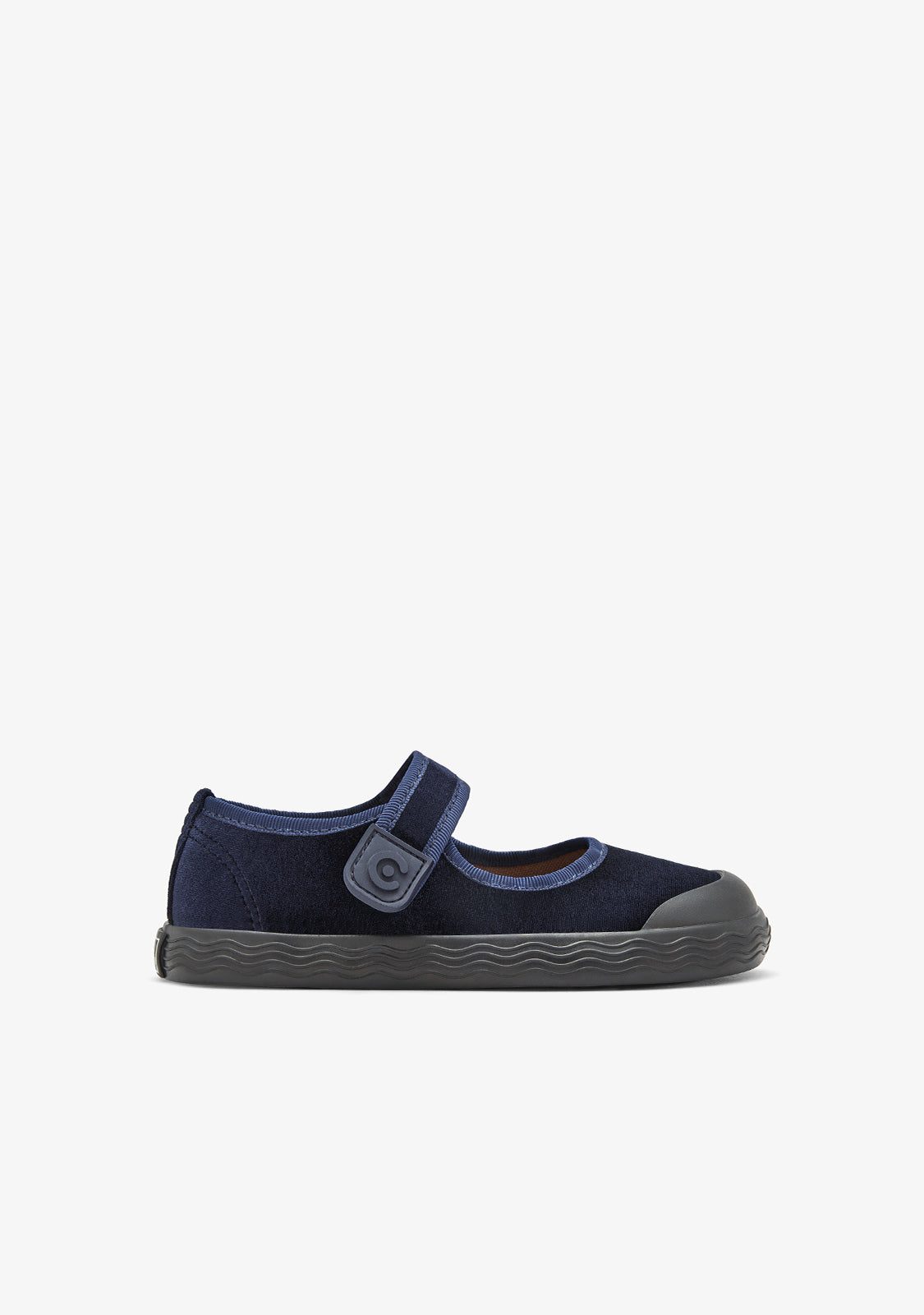 CONGUITOS ZAPATOS / MERCEDITAS Barefoot Mary Jane Velvet Navy